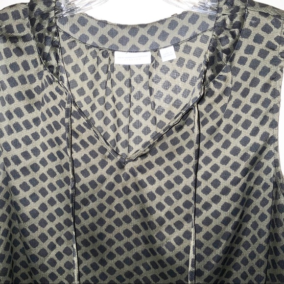 tie front sleeveless blouse - Picture 4 of 6